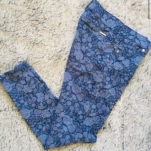 New York & Company ankle length brocade print jiggings size 0